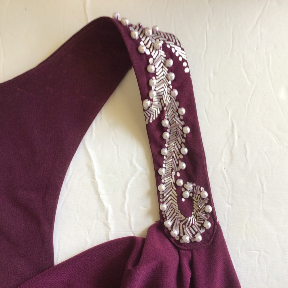 WHBM MAUVE PURPLE EMBELLISHED RACERBACK TANK XS - Picture 10 of 16